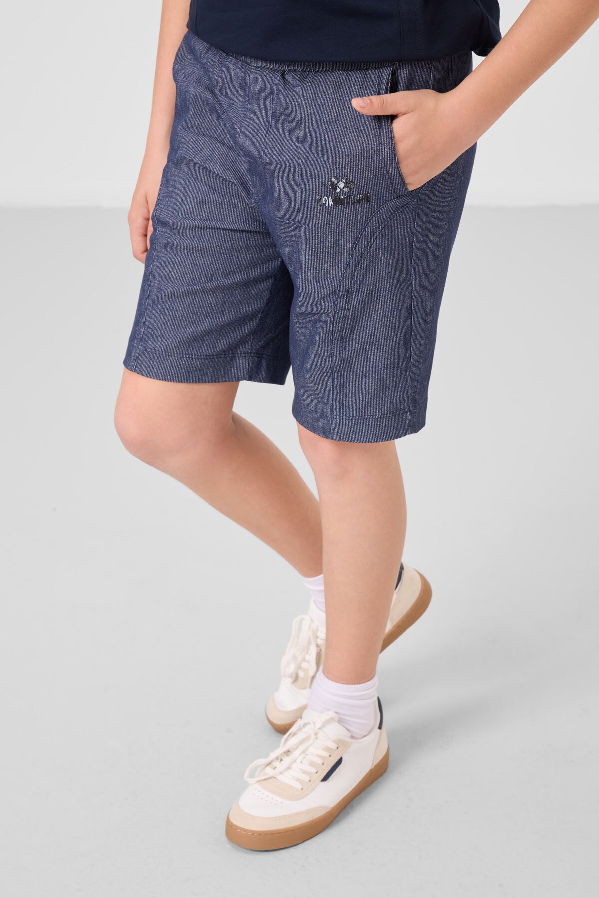 Nacy-Coat Cotton Oversize Fit Weaving Lightweight Flexible Chino Boy Shorts Set - 11276