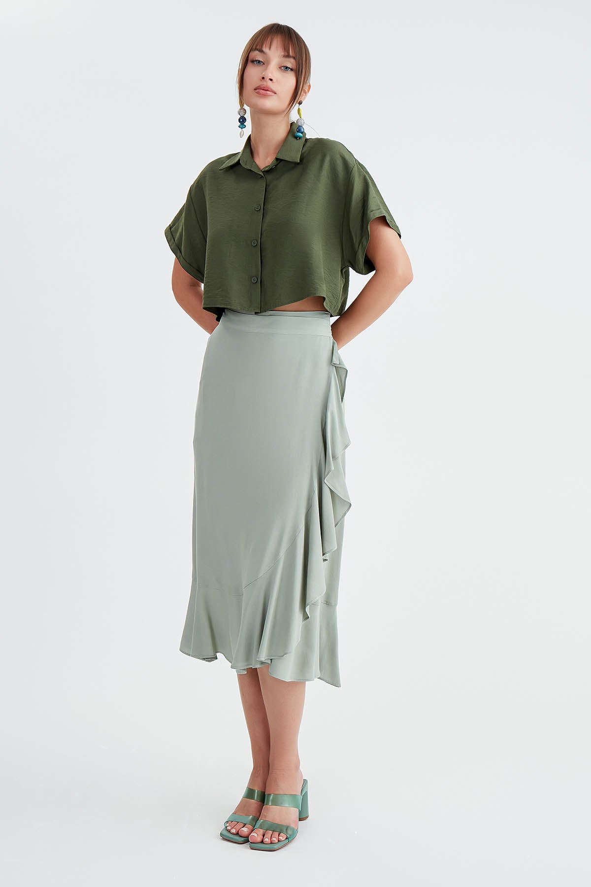 SKIRT WITH MIDI HEIGHT