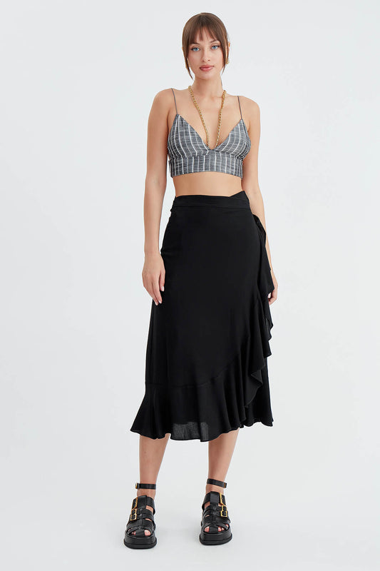 SKIRT WITH MIDI HEIGHT