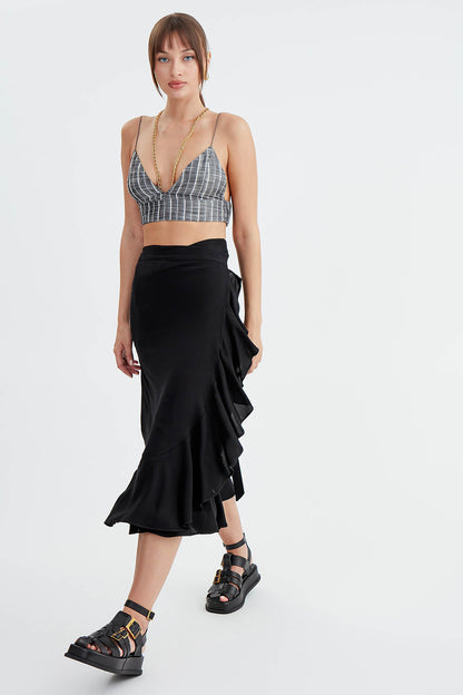 SKIRT WITH MIDI HEIGHT