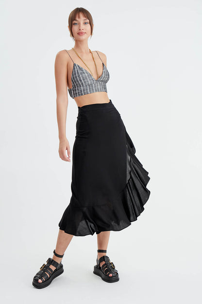 SKIRT WITH MIDI HEIGHT