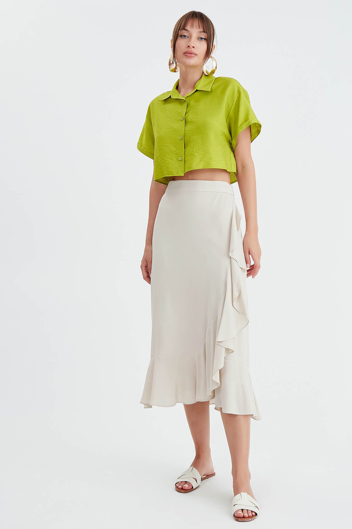 SKIRT WITH MIDI HEIGHT