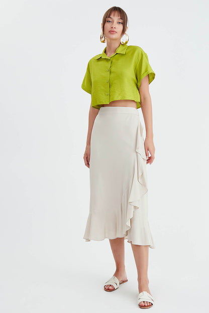SKIRT WITH MIDI HEIGHT