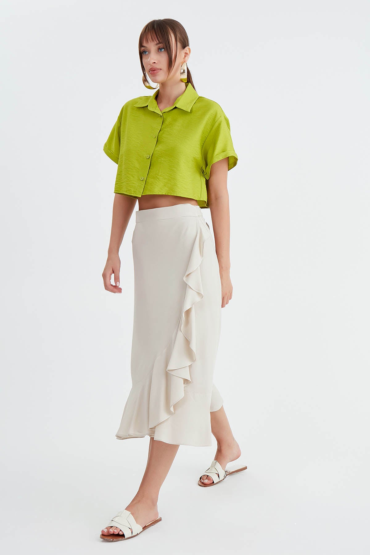 SKIRT WITH MIDI HEIGHT