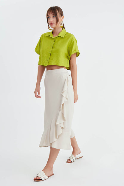 SKIRT WITH MIDI HEIGHT