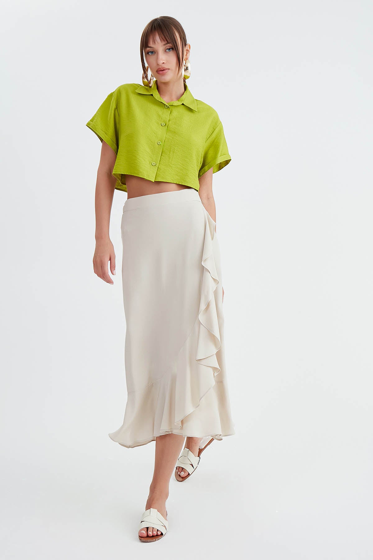 SKIRT WITH MIDI HEIGHT