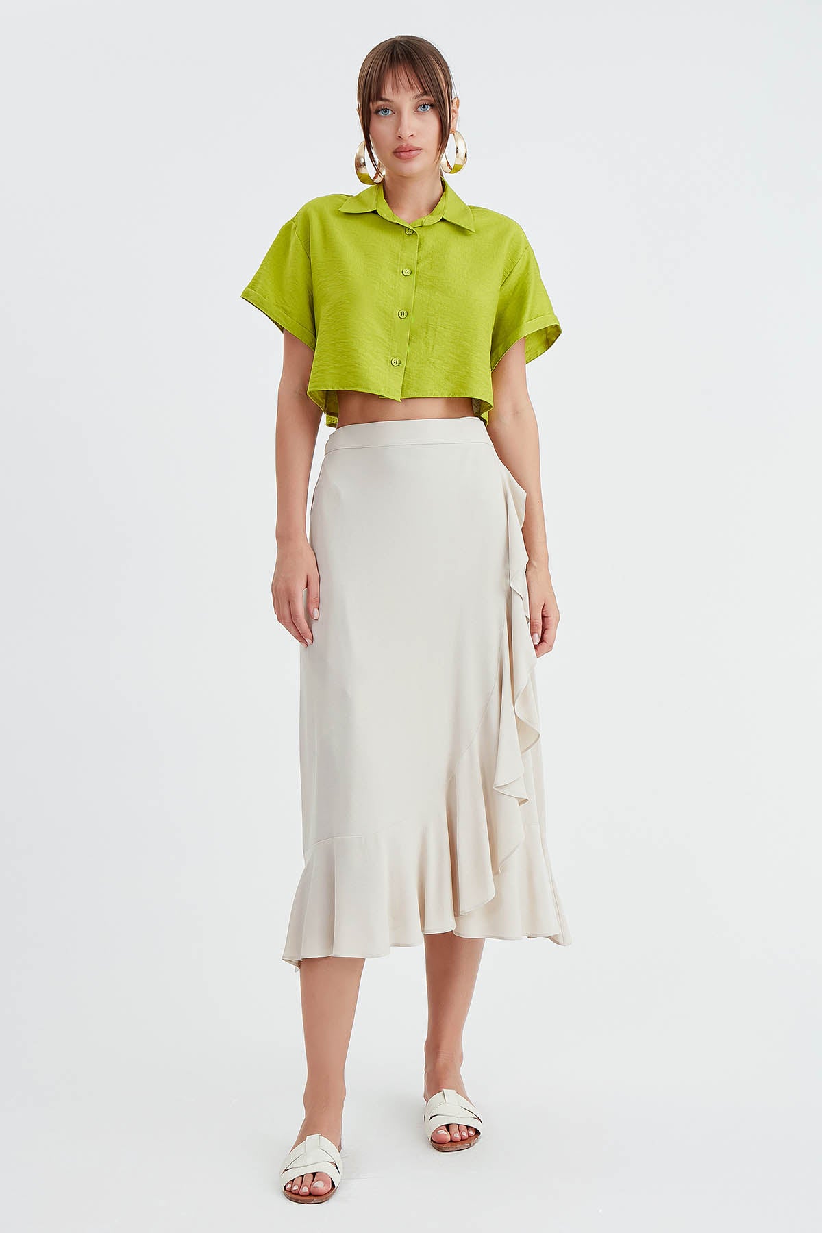 SKIRT WITH MIDI HEIGHT