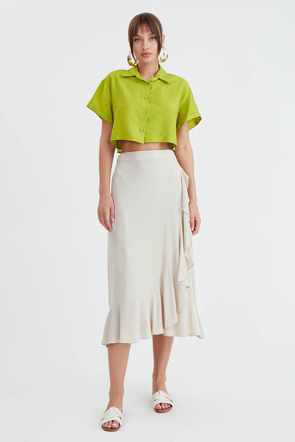 SKIRT WITH MIDI HEIGHT