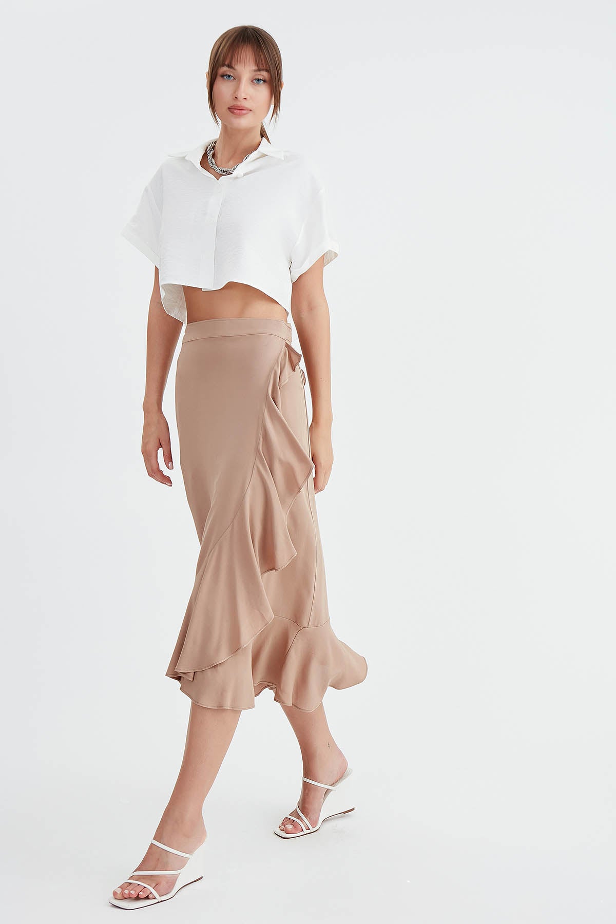 SKIRT WITH MIDI HEIGHT