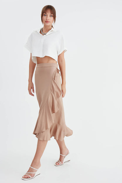 SKIRT WITH MIDI HEIGHT