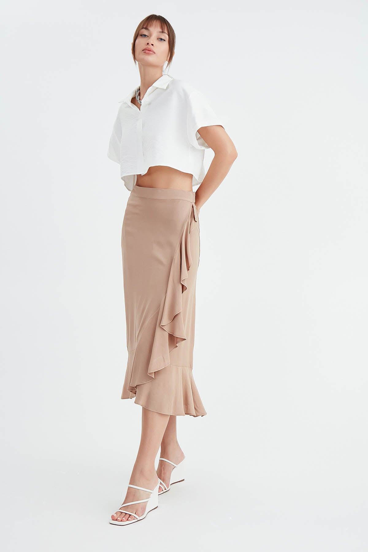 SKIRT WITH MIDI HEIGHT