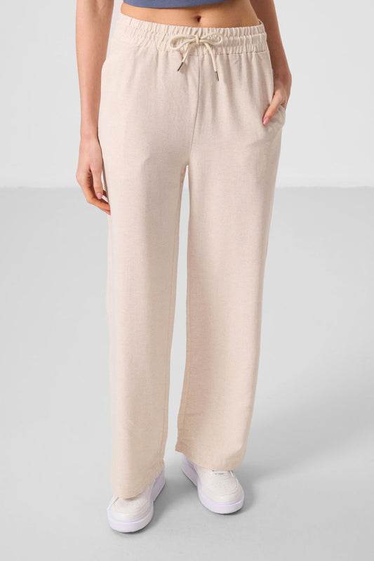 Wide Leg Comfortable Fit Women's Palazzo Trousers - 94675