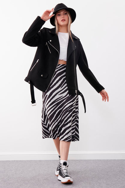 SHOULDER APOLET DETAILED ARCHED PLATE JACKET