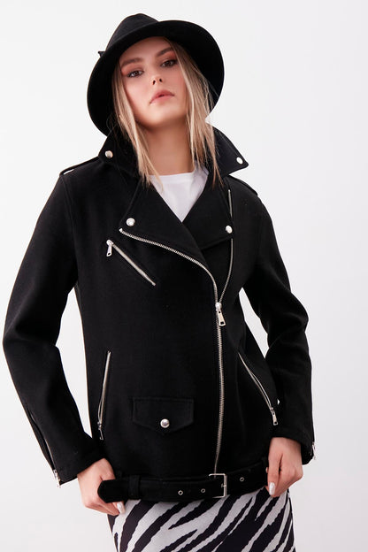 SHOULDER APOLET DETAILED ARCHED PLATE JACKET