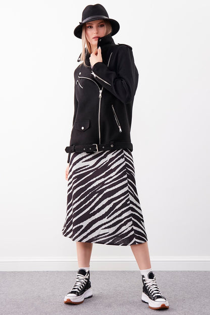 SHOULDER APOLET DETAILED ARCHED PLATE JACKET