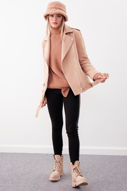 SHOULDER APOLET DETAILED ARCHED PLATE JACKET