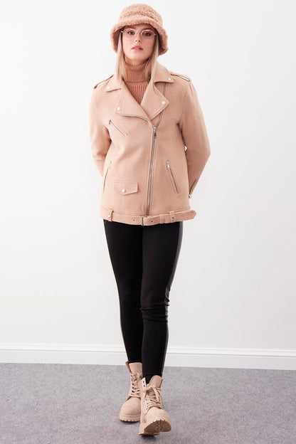 SHOULDER APOLET DETAILED ARCHED PLATE JACKET