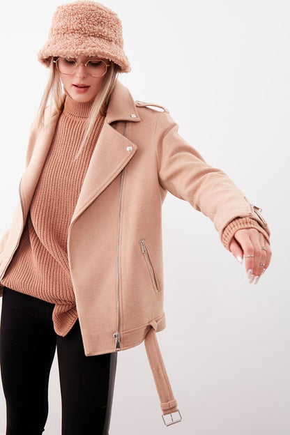 SHOULDER APOLET DETAILED ARCHED PLATE JACKET