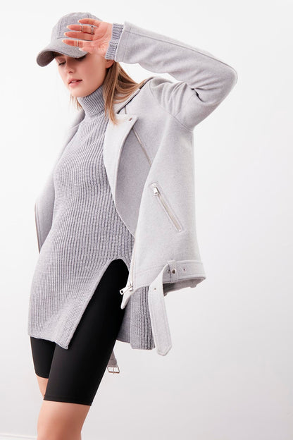 SHOULDER APOLET DETAILED ARCHED PLATE JACKET