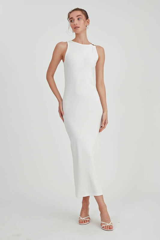 LONG KNITTED DRESS
