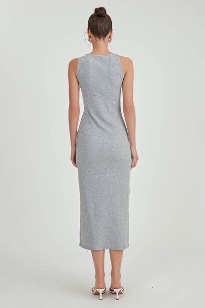 LONG KNITTED DRESS