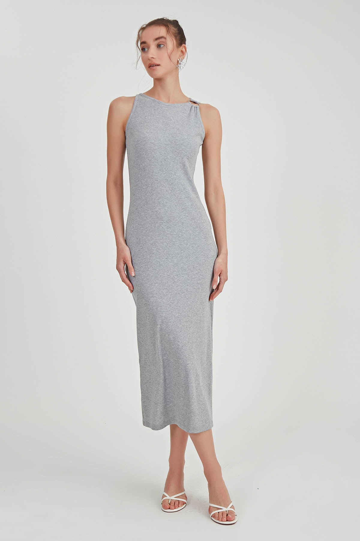 LONG KNITTED DRESS