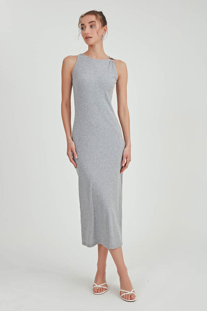 LONG KNITTED DRESS