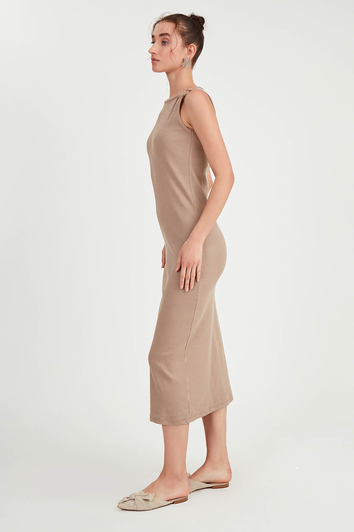 LONG KNITTED DRESS