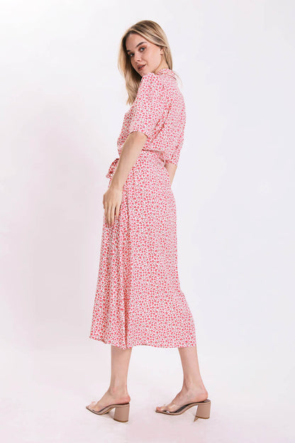 LONG VISON DRESS WITH FRONT BUTTON