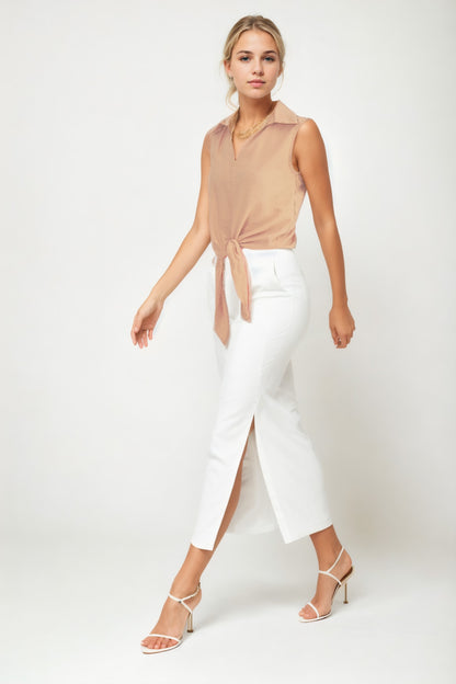 SLEEVELESS BLOUSE