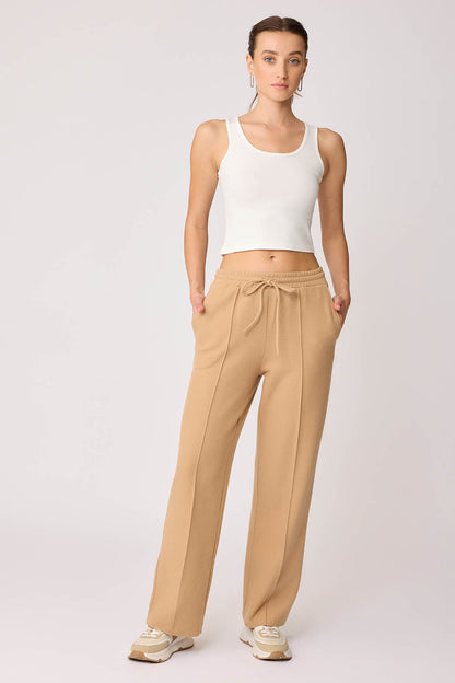 FRONT-STITCHED LOOSE TRACKSUIT TROUSERS