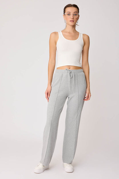 FRONT-STITCHED LOOSE TRACKSUIT TROUSERS