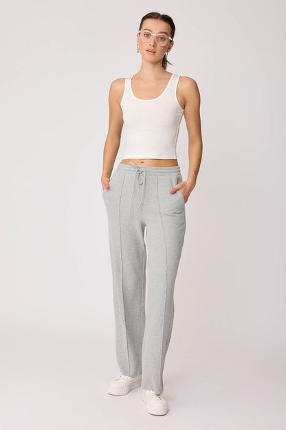 FRONT-STITCHED LOOSE TRACKSUIT TROUSERS
