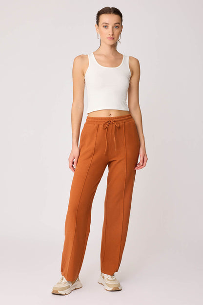 FRONT-STITCHED LOOSE TRACKSUIT TROUSERS