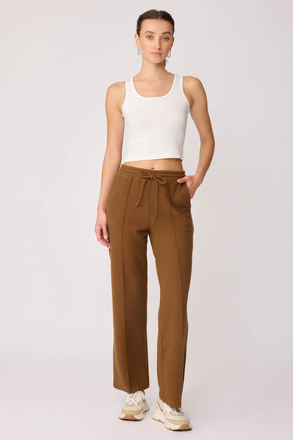 FRONT-STITCHED LOOSE TRACKSUIT TROUSERS
