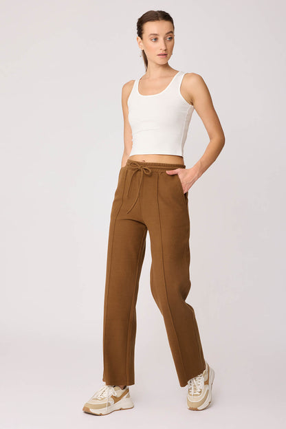 FRONT-STITCHED LOOSE TRACKSUIT TROUSERS