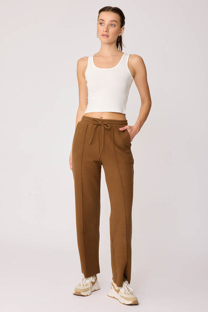 FRONT-STITCHED LOOSE TRACKSUIT TROUSERS