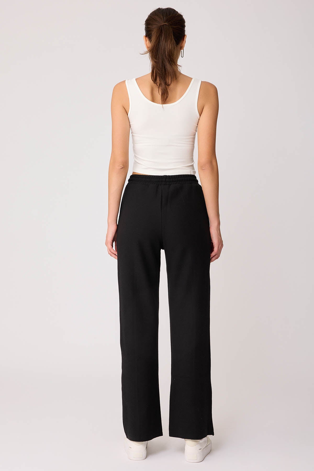 FRONT-STITCHED LOOSE TRACKSUIT TROUSERS