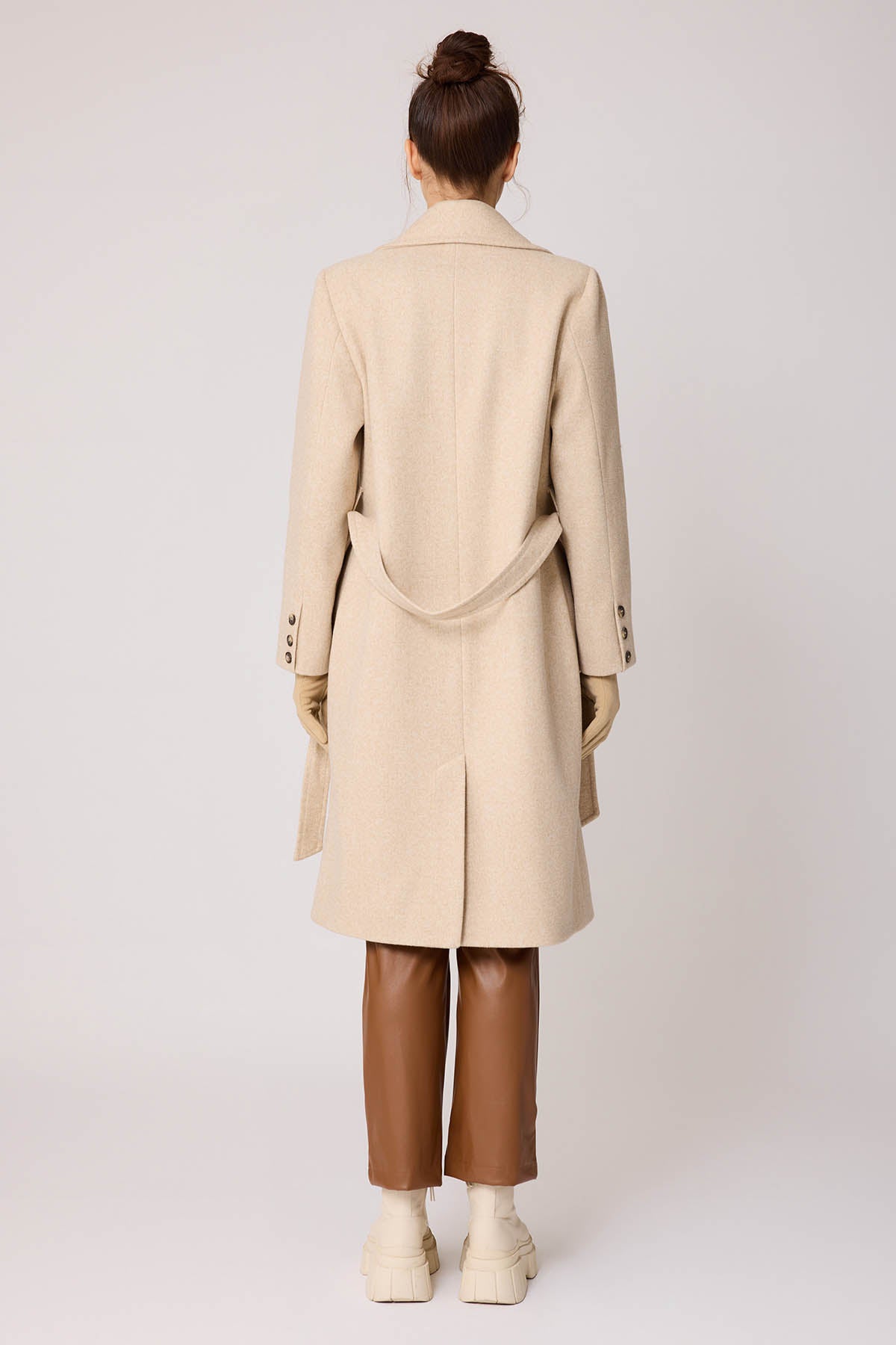 LONG JACKET WITH FRONT BUTTONS