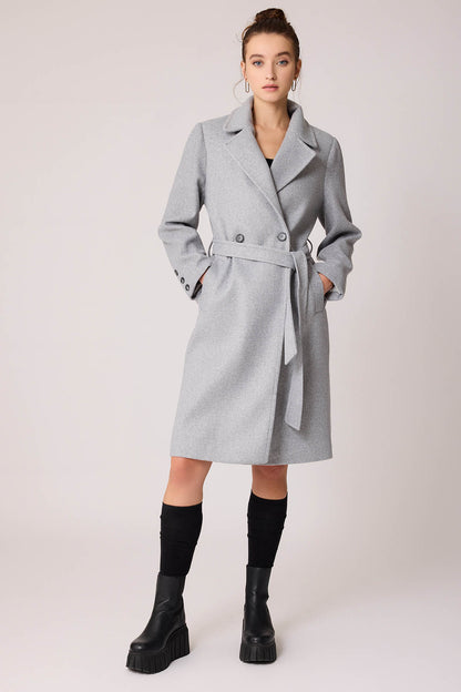 LONG JACKET WITH FRONT BUTTONS