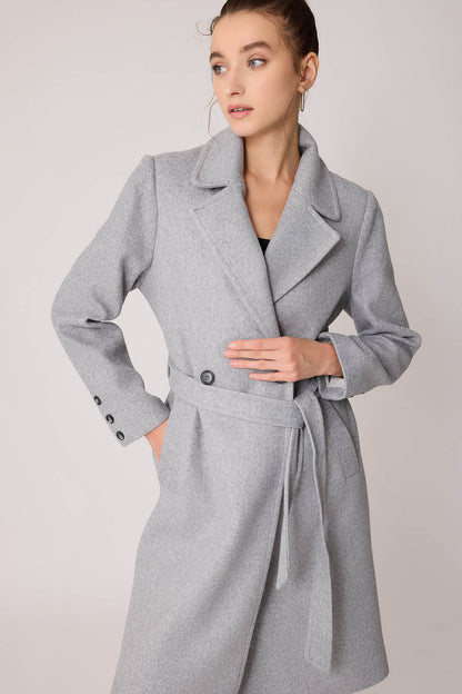 LONG JACKET WITH FRONT BUTTONS