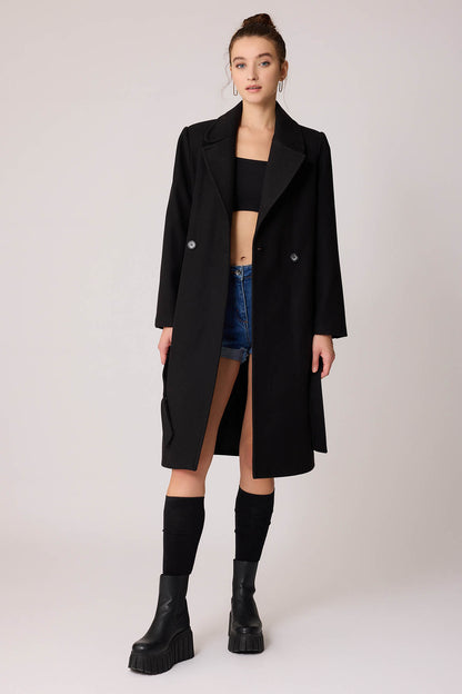 LONG JACKET WITH FRONT BUTTONS