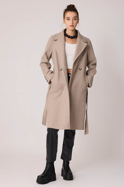 LONG JACKET WITH FRONT BUTTONS