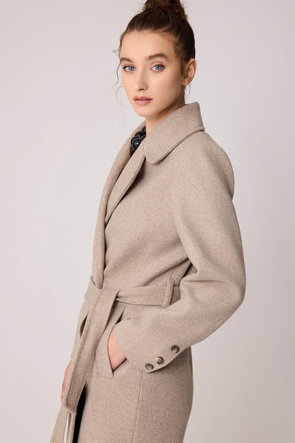 LONG JACKET WITH FRONT BUTTONS