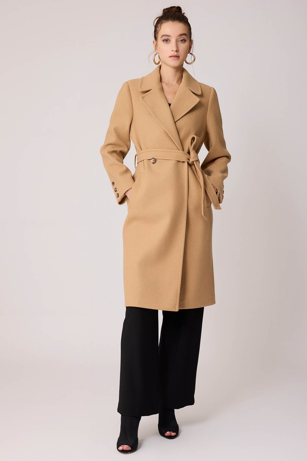 LONG JACKET WITH FRONT BUTTONS