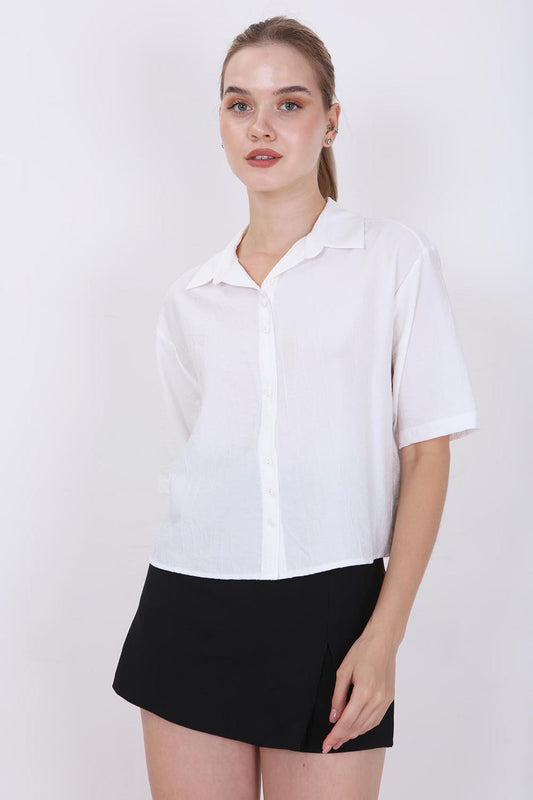 FRONT BUTTON SHORT SLEEVE SHIRT