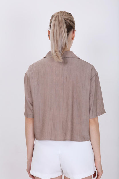 FRONT BUTTON SHORT SLEEVE SHIRT
