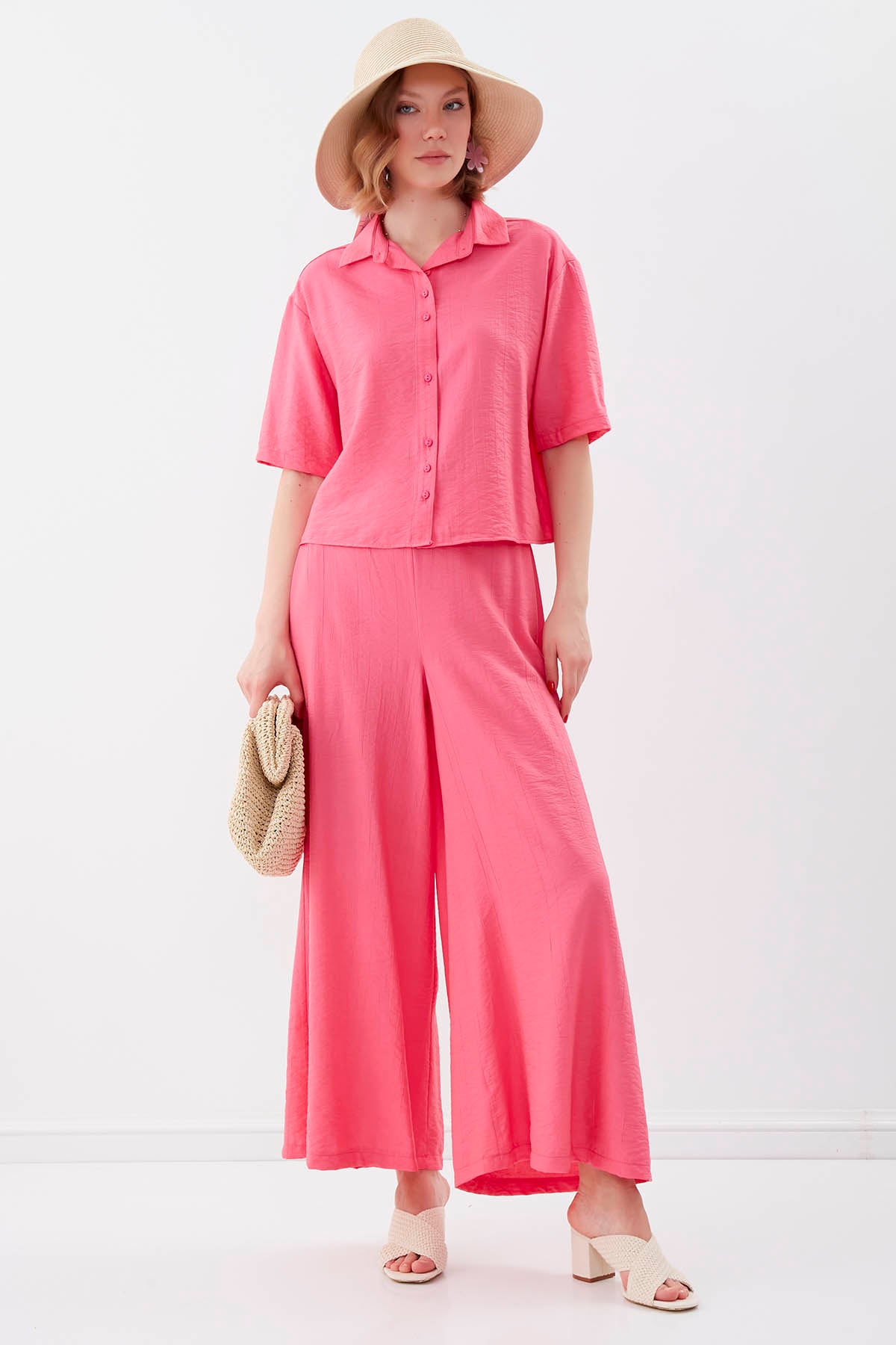 FRONT BUTTON SHORT SLEEVE SHIRT