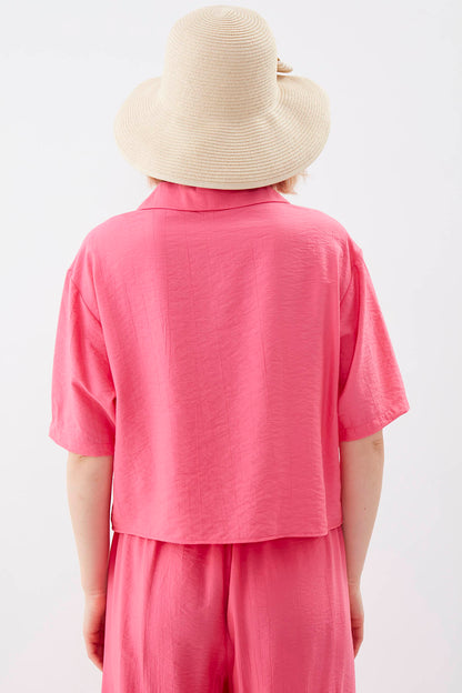 FRONT BUTTON SHORT SLEEVE SHIRT