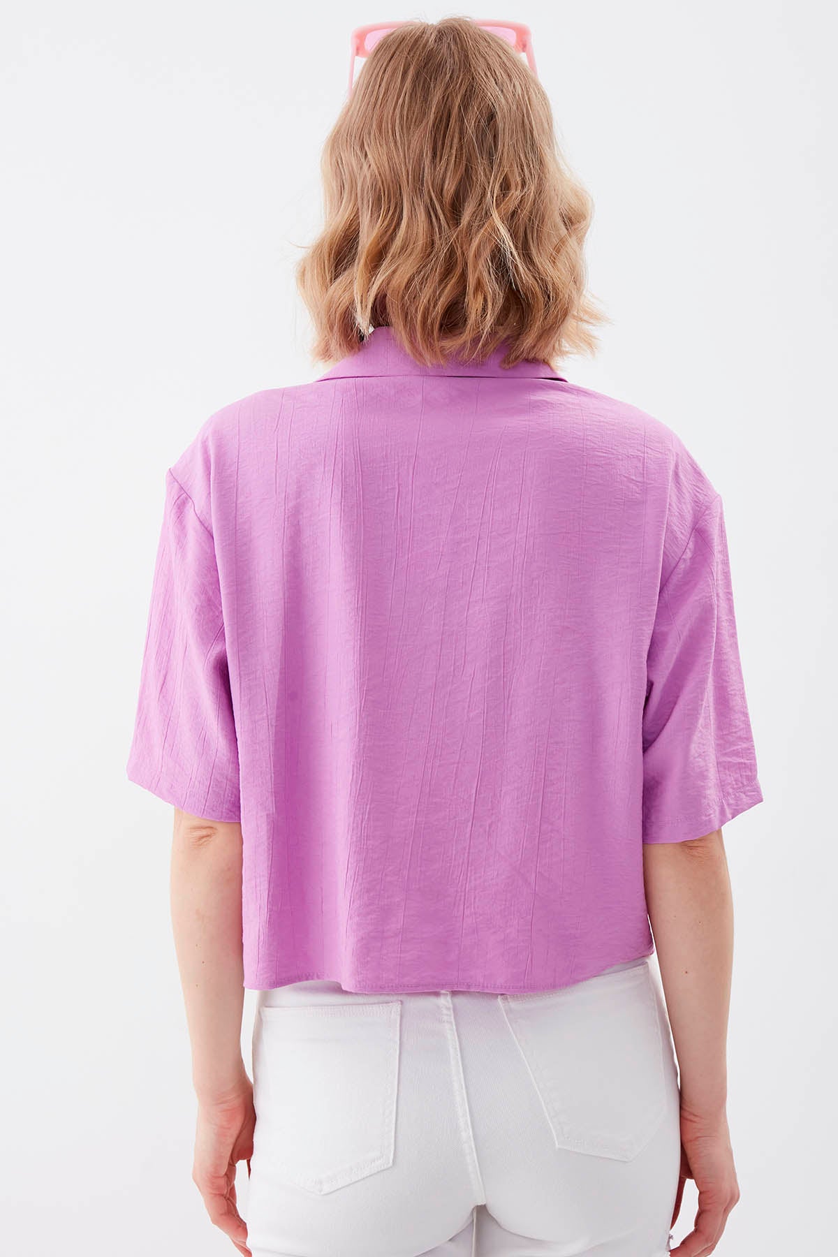 FRONT BUTTON SHORT SLEEVE SHIRT